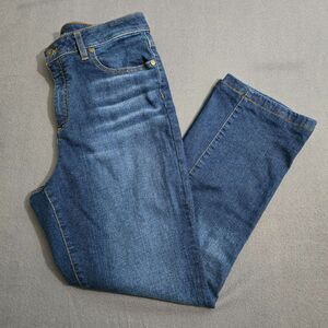 Brooks Brothers Women 10 High Rise Cropped Straight Leg Denim Jeans